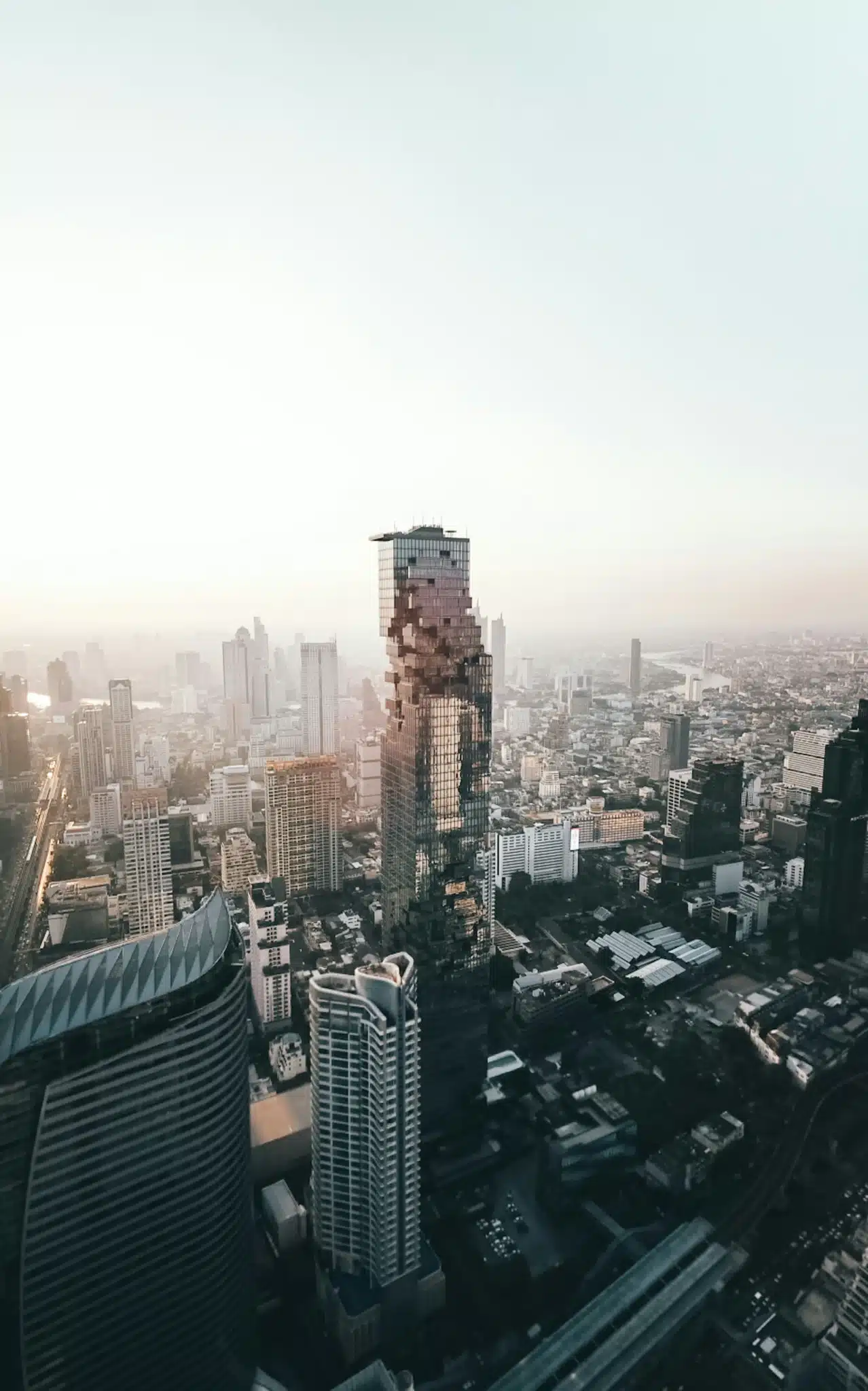 skyline view of bangkok city